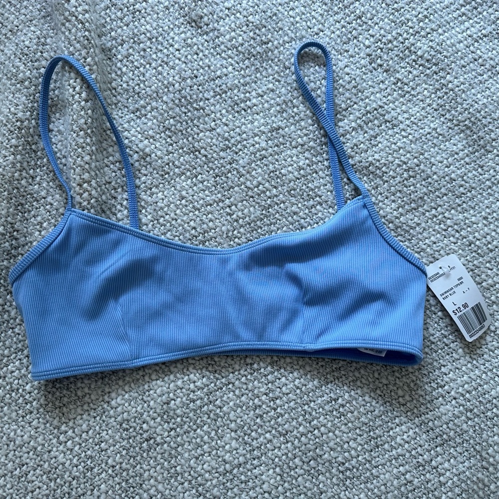 Blue Periwinkle Swim Bikini Top